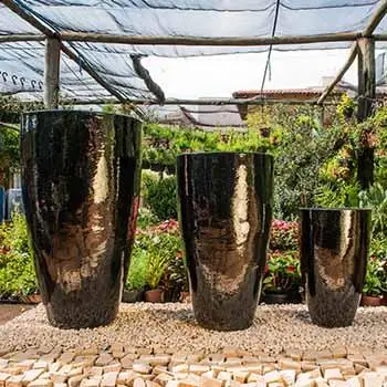 Vaso VV 01 na cor preto