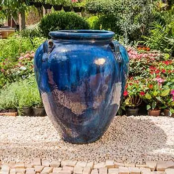 Vaso VV 18 na cor azul